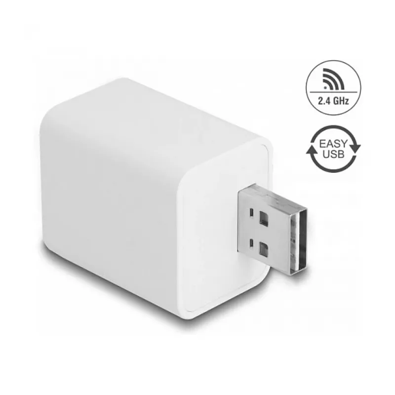 Tomada inteligente DELOCK 11832 — tomada interior inteligente Wi‑Fi, 2 A, 2400 MHz, branca
