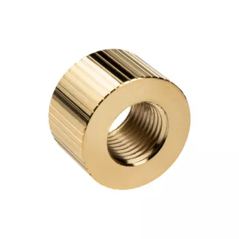 Conector EK Water Blocks latão dourado 14mm altura 2,3cm diâmetro