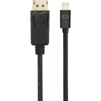 Cabo de ligação Mini-DisplayPort / DisplayPort Renkforce 1,00 m RF-4538172 contactos banhados a ouro preto [1x ficha Mini-DisplayPort - 1x DisplayPort (RF-4538172)
