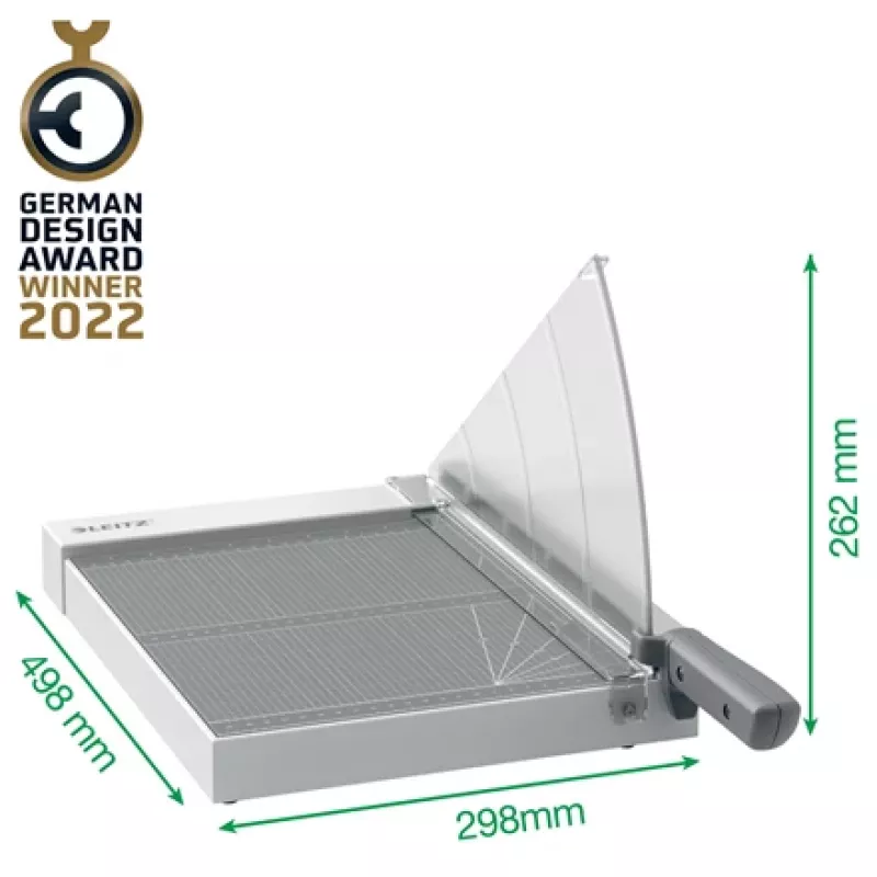 Cortapapel Leitz Precision Home Office A4, 10 folhas, fixação manual, aço inoxidável, A4, 80 g/m², antracite
