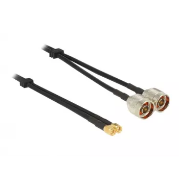 Cabo coaxial DeLOCK 89467 RG-58 5 m 2x ficha N 2x ficha SMA preto
