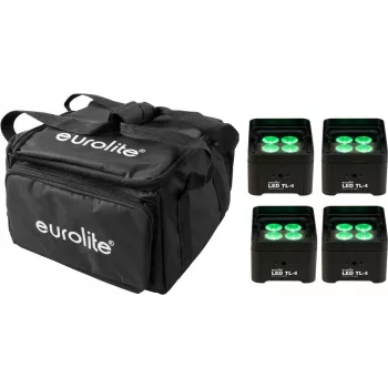 Luz LED para trave EUROLITE TL-4 4x com soft-bag, iluminação compacta de palco/clube