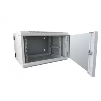 Armário rack ALLNET SMB6612 cinzento 33 kg, caixa para servidor/rede, armário compacto de chão