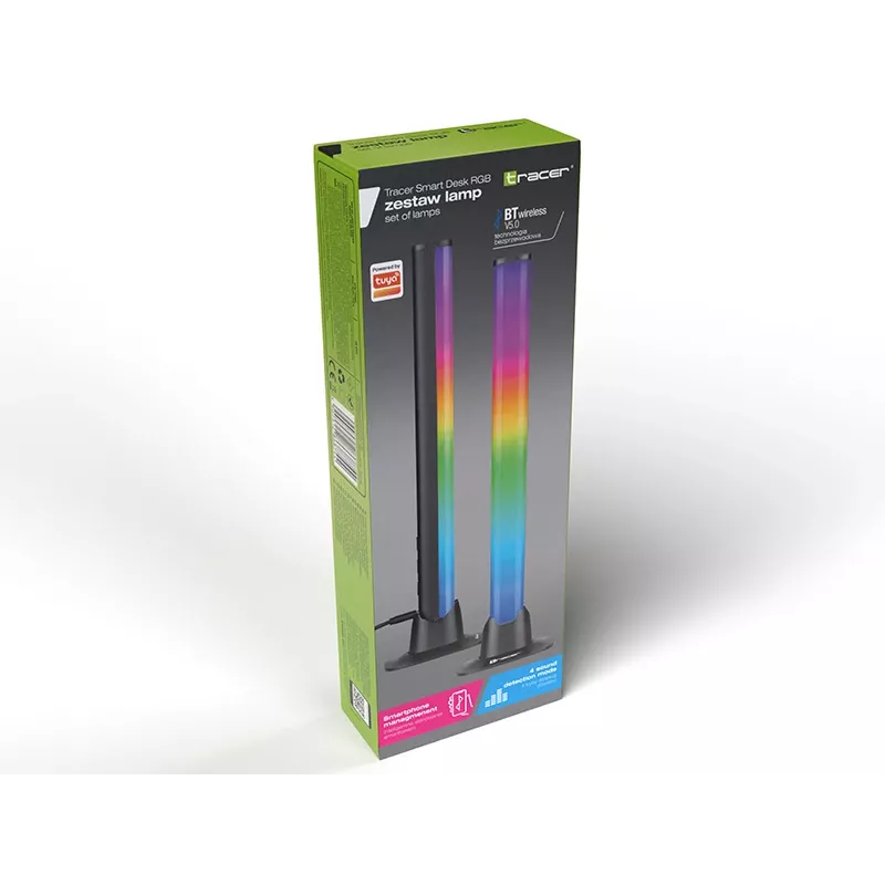 Tracer Smart Desk - Candeeiro de secretária - LED - Luz RGB (pack de 2)