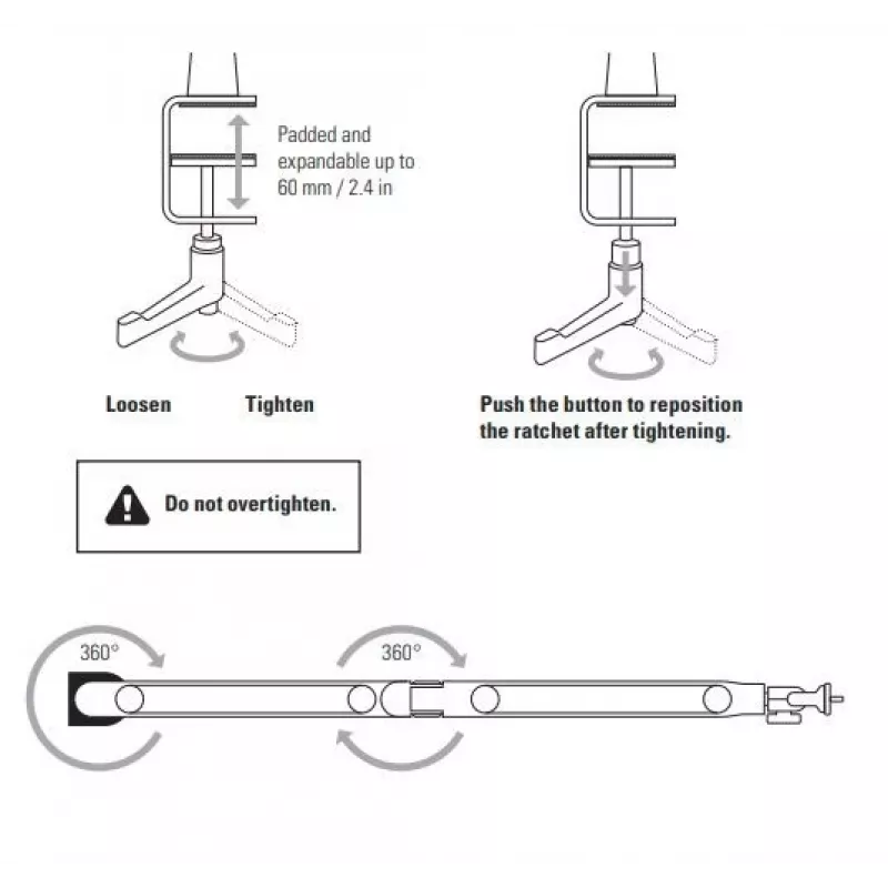 Braço para microfone Elgato Wave Mic Arm Low Profile — braço articulado de perfil baixo ajustável para estúdio e streaming