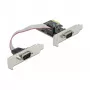 Placa de expansão DeLOCK PCI Express x1 para 2 x Série RS-232