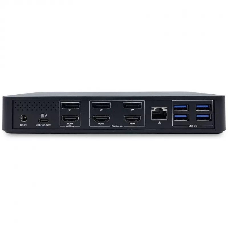 Docking station/replicador de portas para portátil TERRA 1480375 com fios USB 3.2 Gen 1 (3.1 Gen 1) Type-C preto