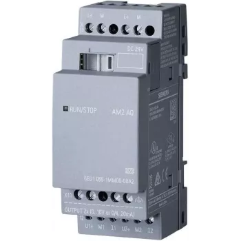 Módulo de expansão SPS Siemens LOGO AM2 AQ 0BA2 6ED1055-1MM00-0BA2 24 V/DC (6ED1055-1MM00-0BA2)