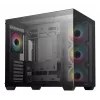Caixa de PC DeepCool CG530 4F Midi Tower preta — vidro temperado, ATX/ITX/Micro ATX, 3 ventoinhas de 120mm, USB-C