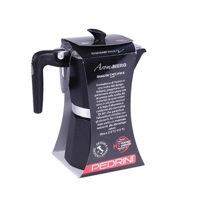 Máquina de café Pedrini 9114-8 Alumínio cafeteira de fogão 6 chávenas cinzento-escuro