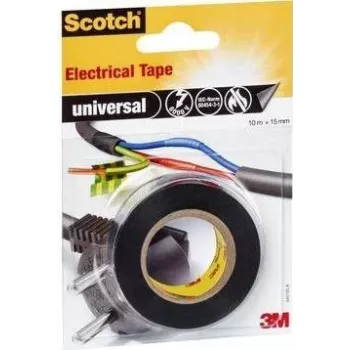 Fita isoladora Scotch universal/4401BLA 1,5 cm x 10 m preta (4401BLA)