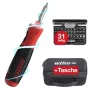 Berbequim elétrico Speede® PocketDrive com cassete de bits e bolsa