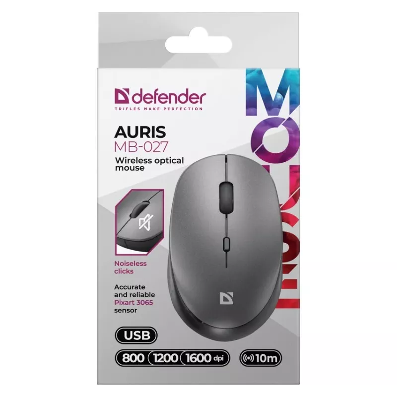 Rato sem fios DEFENDER AURIS MB-027 Interface