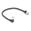 Cabo de rede DeLOCK RJ45 Cat.6A 0,25 m preto