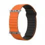 Pulseira GUAN Premium para Apple Watch 38/40/41/42 mm — Laranja e preto