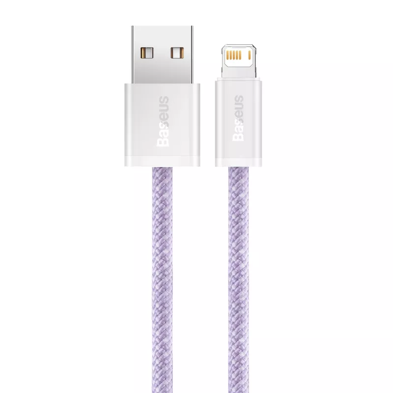 Cabo Baseus Dynamic USB para Lightning, 2,4 A, 2 m (violeta)