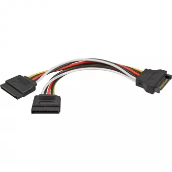 Cabo de alimentação SATA 15 pinos para 2x SATA HDD DeLOCK 60105 0,15 m