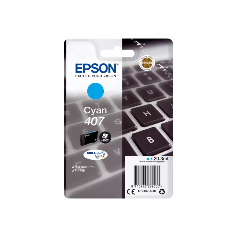 Cartucho de tinta Epson WF-4745 1 unid. Original High (XL) Yield Ciano