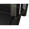 Armário rack 19 polegadas LANBERG 22HE 600x1000 mm, preto, portas de vidro à frente e atrás