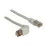 Cabo de rede DeLOCK 0,5 m Cat.6 RJ-45 S/FTP cinzento