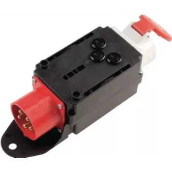 Adaptador de ficha elétrica Bachmann 349.183 preto vermelho branco