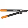 Fiskars 1001555 tesoura de jardim bypass preto, laranja