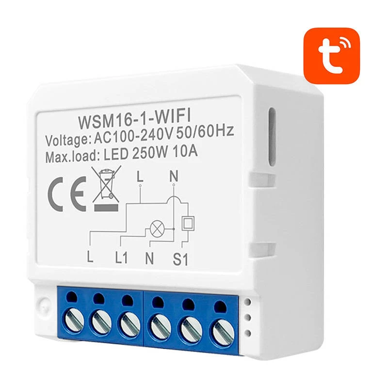 Interruptor inteligente Wi-Fi Avatto WSM16-W1 – controlo remoto para automação doméstica