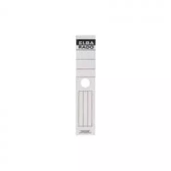 Etiqueta de lombada para dossier ELBA RADO - formato largo, branco impressão: cinzento, autoadesiva, dimensões: (L)59 x (A)290 mm (04407)