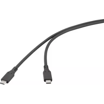 Cabo USB Renkforce USB4 USB-C macho preto RF-6830438 (RF-6830438)