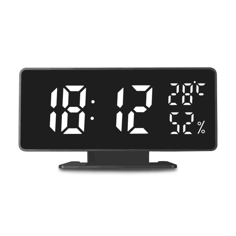 Despertador digital LED GreenBlue GB395 com indicação de temperatura