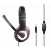 Headset gaming com fios GEMBIRD MHS-03-BKRD — binaural, circum-aural, 3,5 mm, cabo de 1,8 m, vermelho/preto