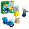 Conjunto de mota de brinquedo LEGO Duplo Polícia 10967 com rodas móveis e figura de polícia