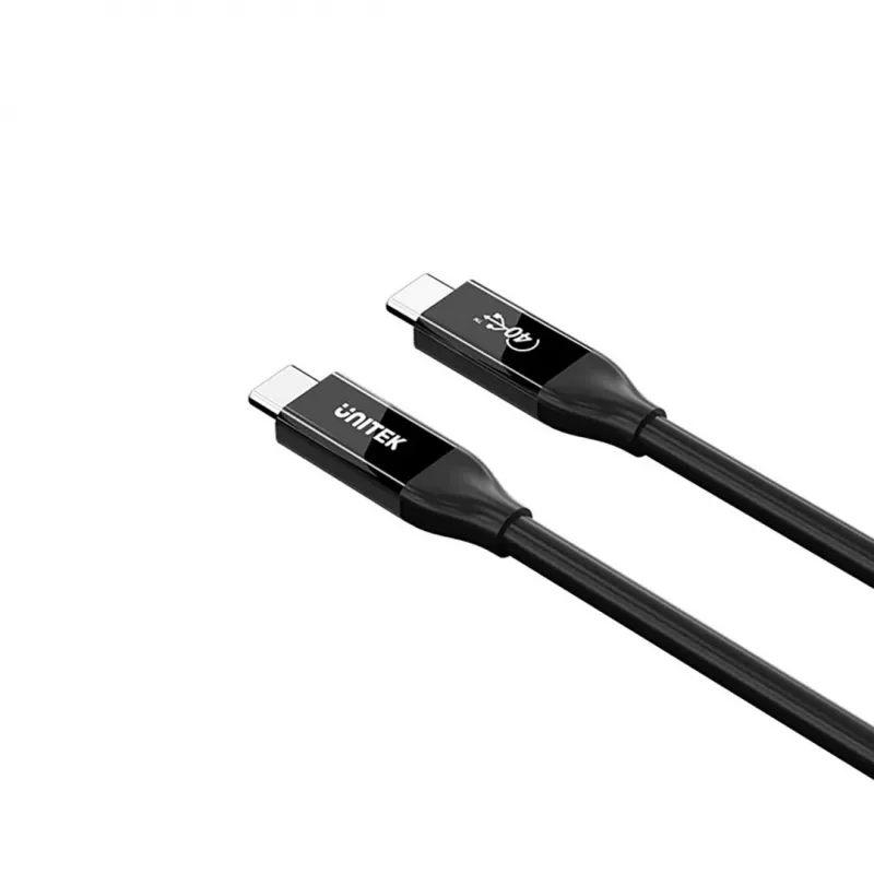 Cabo USB-C Unitek C14100ABK01-2M – 2 m, 100 W Power Delivery, 40 Gbit/s dados