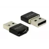 Adaptador MHL Delock HDMI-A fêmea > USB Type-A macho preto