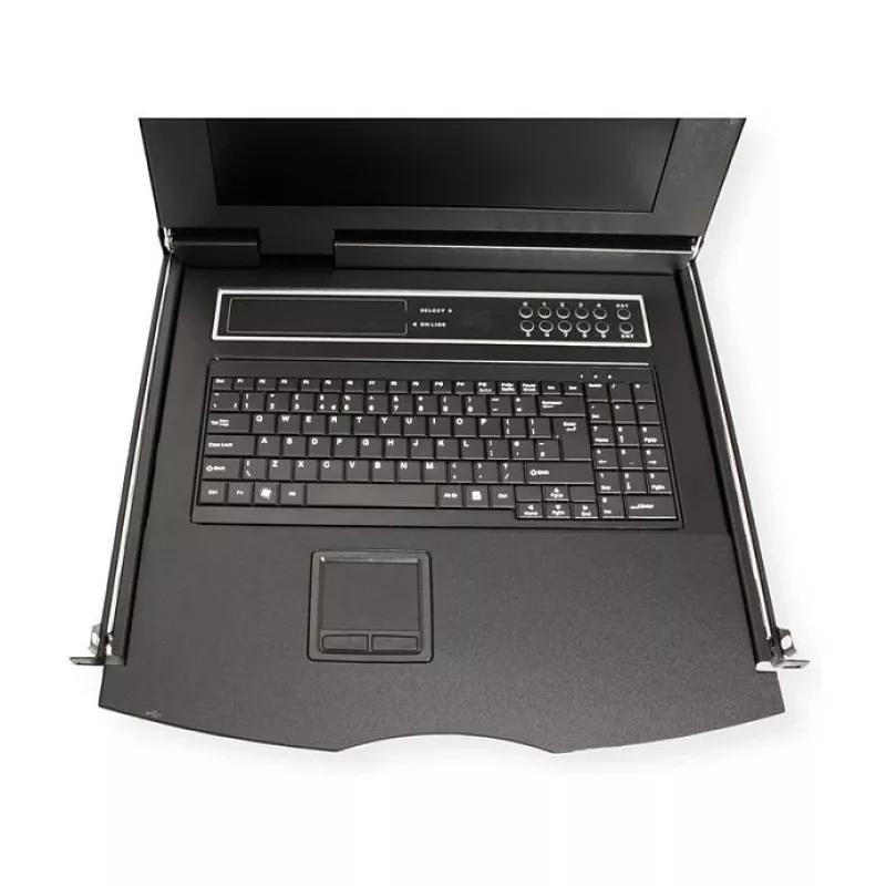 Consola de rack VALUE 26.99.0160 1U, 17 polegadas (43,2 cm) LCD 1280x1024, teclado/rato USB, preto