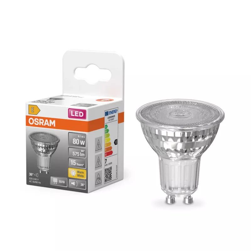 Osram Parathom Refletor | GU10 | 6,1 W | branco quente