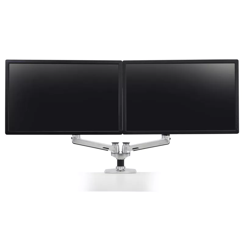 Braço ERGOTRON LX Dual Side-by-Side prateado alumínio polido