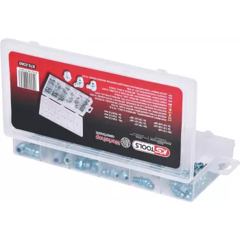 Conjunto de bicos de lubrificação ks tools 970.0360 — 70 peças, kit de bicos de lubrificação métricos