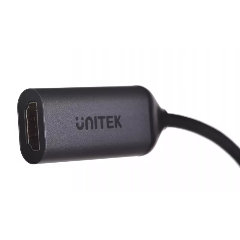 Adaptador de cabo de vídeo UNITEK V1420A 0,15 m USB Type-C HDMI cinzento