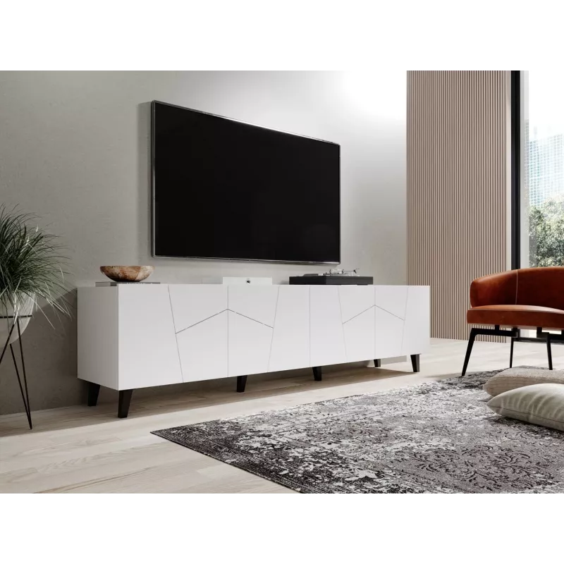 Móvel RTV ETNA 200x42x52 branco mate