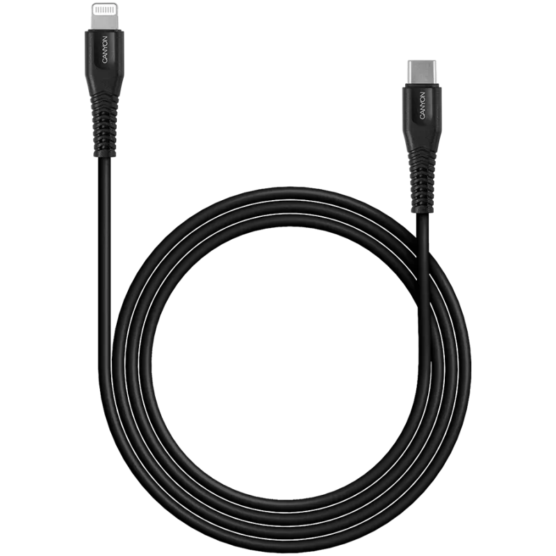 Cabo CANYON MFI-4 Type-C para Lightning 1,2m preto