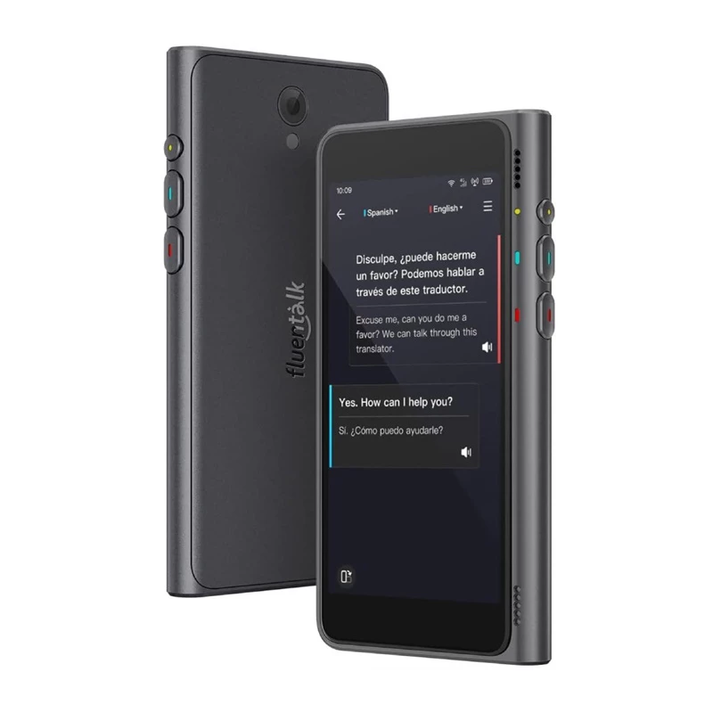 Tradutor portátil Timekettle Fluentalk T1 AI — tradução de voz em tempo real, sem fios, compacto