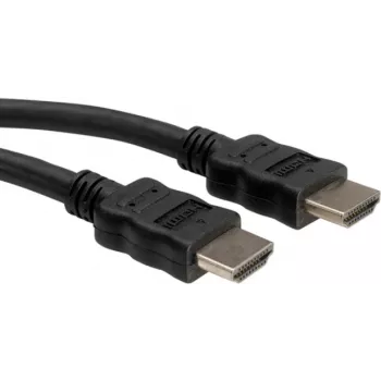 ROLINE - Cabo de vídeo/áudio/rede - HDMI - 30 AWG - HDMI, 19 pinos (macho) - HDMI, 19 pinos (macho) - 3 m - Blindado - preto (11.04.5733)