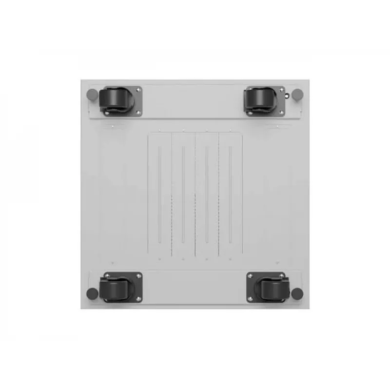Armário rack de chão LANBERG 19 polegadas 42U 600×600 mm cinzento com porta de vidro e LCD (embalagem plana)