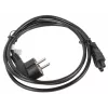 Cabo de alimentação Lanberg CA-C5CA-11CC-0018-BK preto 1,8 m CEE7/7 conector fêmea C5 (CA-C5CA-11CC-0018-BK)