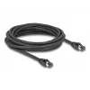 Delock - Cabo de rede - RJ-45 (M) para RJ-45 (M) - 5,0 m - 7,5 mm - S/FTP - CAT 8.1 - sem halogéneos, proteção do encaixe, até 40 Gbit/s de taxa de transferência de dados - preto (80236)