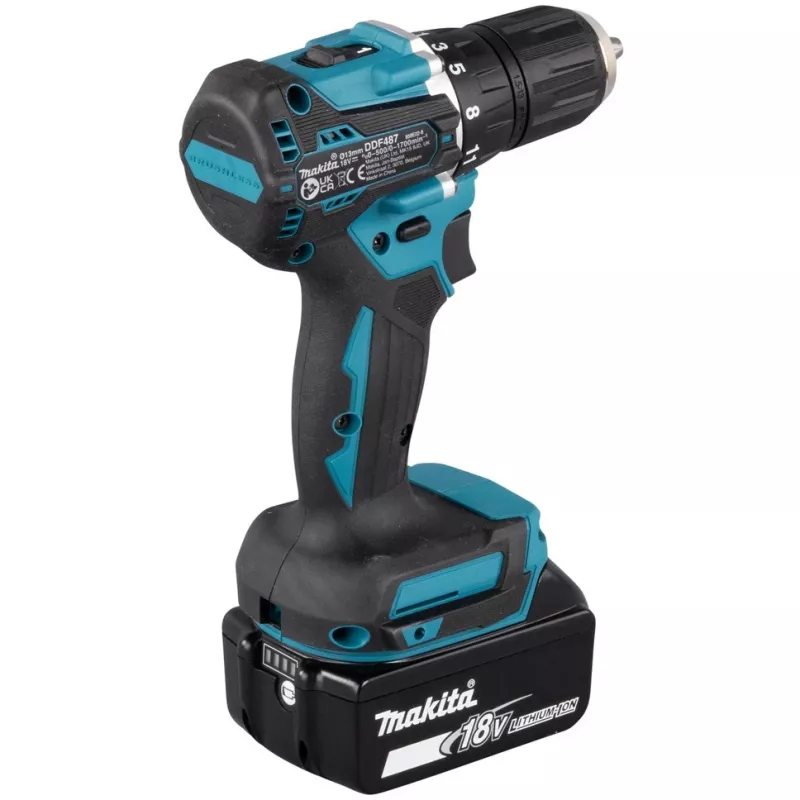 Berbequim Makita DDF487Z 1700 U/min 940 g turquesa
