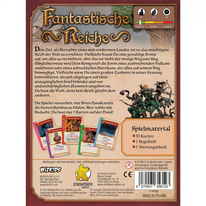 Fantastische Reiche, jogo de cartas