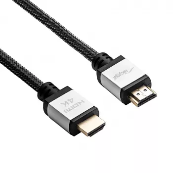 Cabo HDMI 2.0 Akyga AK-HD-100P, trançado, série PRO, 10 m, preto