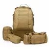 Mochila militar tática Extralink 4-em-1 escola viagem sobrevivência 50L MIL-668